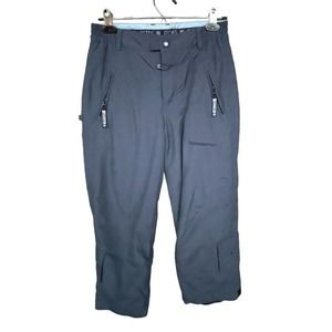 Betty Rides Snow Pants Girls‎ Medium Blue Gray Winter Snowboard